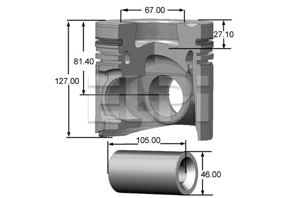 Piston LP181 3032 STD ELPI